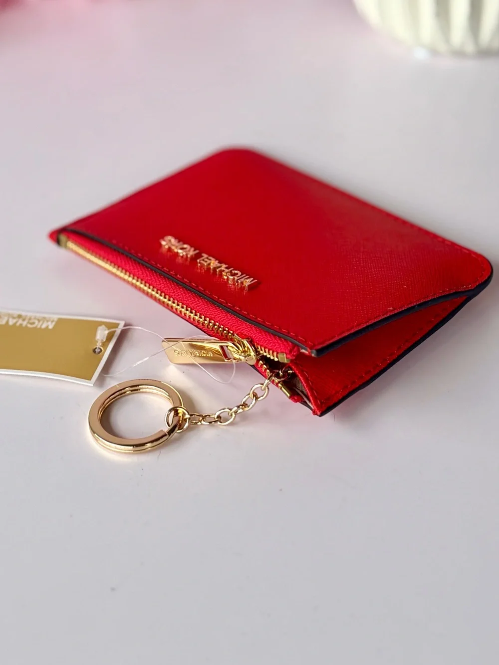 Michael Kors Jet Set Travel Small Wallet Top Zip Coin Pouch with ID Holder